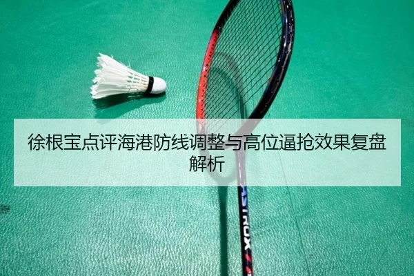 徐根宝点评海港防线调整与高位逼抢效果复盘解析